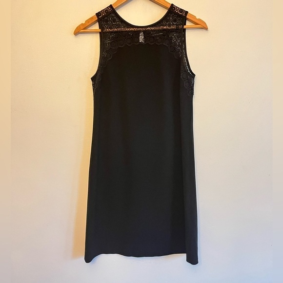 Club Monaco Crochet Lace Keyhole Back Sleeveless Dress - Picture 1 of 7